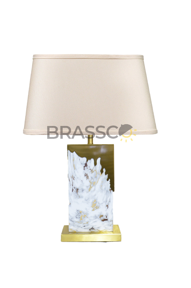 AT` MODERN LAMP 12 MARBLE WHITE ANTIQUE(Table Lamp)