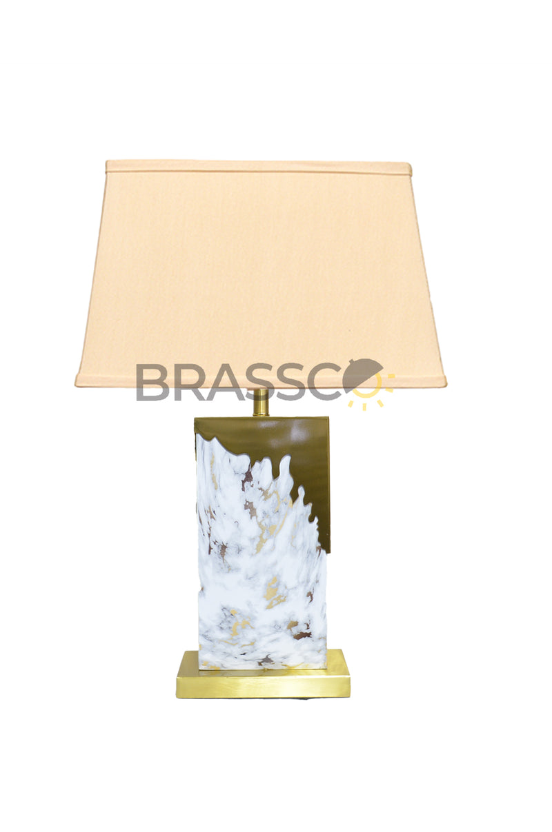 AT` MODERN LAMP 12 MARBLE WHITE ANTIQUE(Table Lamp)