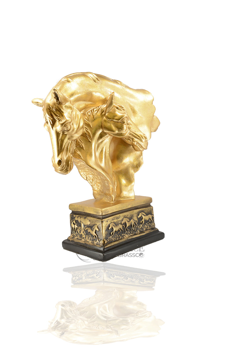 KH` DECOR RAYZIN DOUBLE HORSE GOLDEN (Decor)