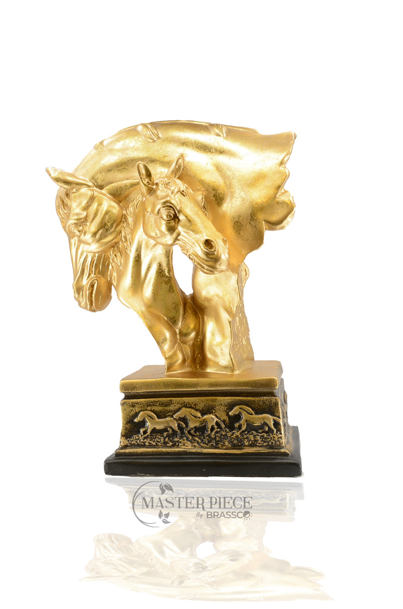 KH` DECOR RAYZIN DOUBLE HORSE GOLDEN (Decor)