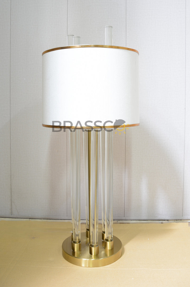 RF`Modern XL Crystal Rods (Pair)(Table lamp)