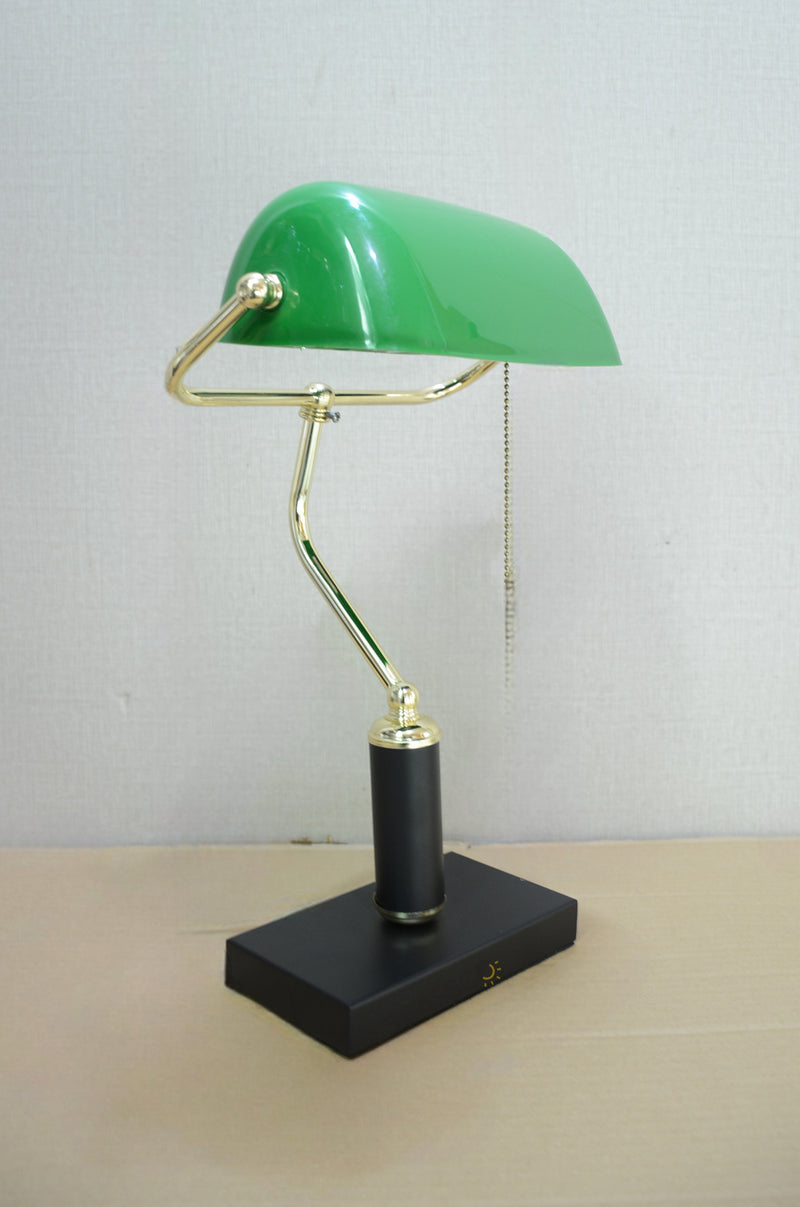 BRC' banker sq black fiber  (Table Lamp)(Single)