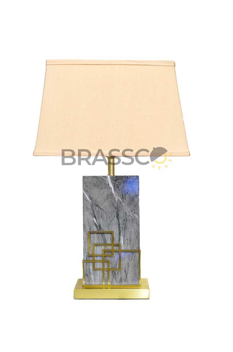 AT` MODERN LAMP 13  MARBLE SLAB GRAY(Table Lamp)