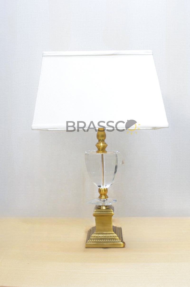 BRC` FC08 CRYSTAL SQ XL GB 01 (Table Lamp)(Pair)