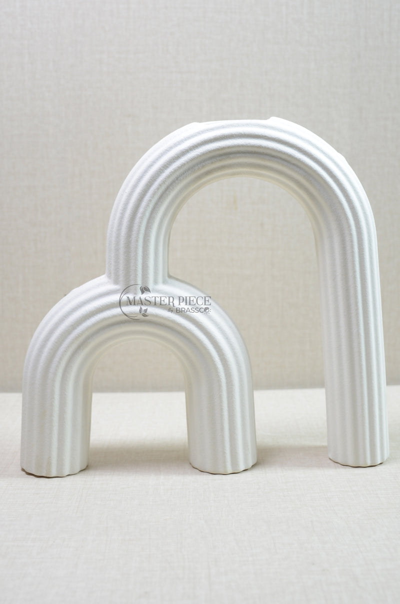 Decor ceramic vase Med white (Interior Decor)(Pair)(single)