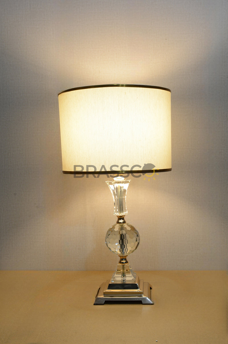 BRC` CRYSTAL SQ BALL (Table Lamp)(Pair)
