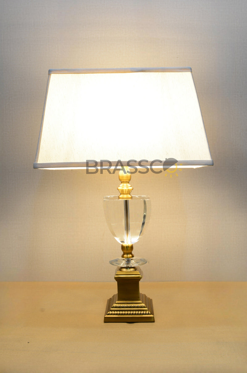 BRC` FC08 CRYSTAL SQ XL GB 01 (Table Lamp)(Pair)