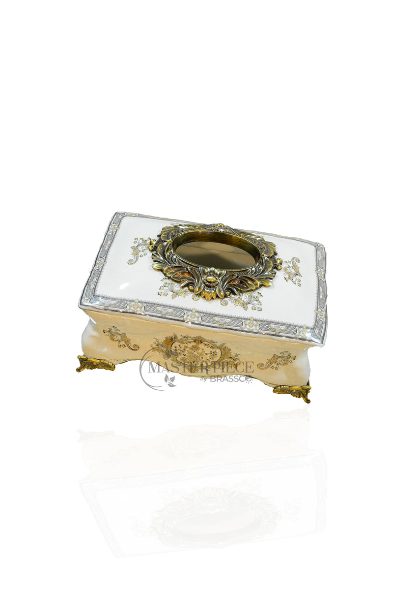 BRC` Rayzin Decor (FC56) Tissue Box  Golden (DECOR)