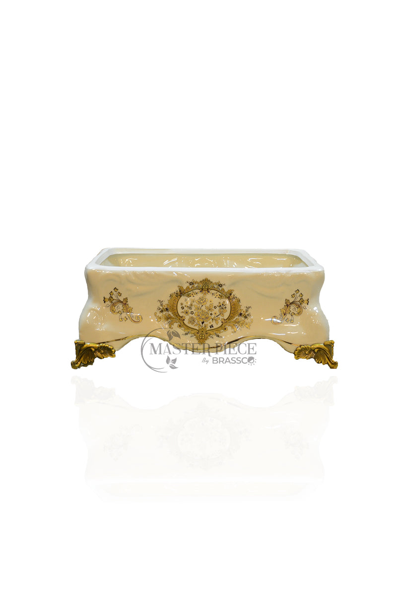 BRC` Rayzin Decor (FC56) Tissue Box  Golden (DECOR)