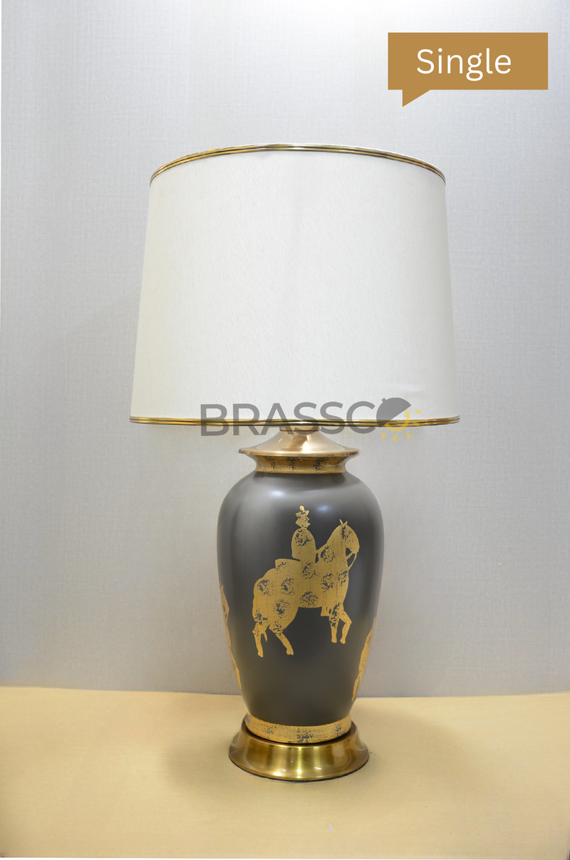 br` Modern gray art  (Table Lamp)(single)