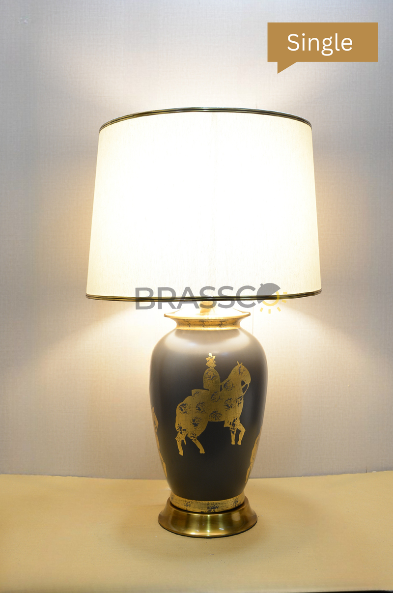 br` Modern gray art  (Table Lamp)(single)