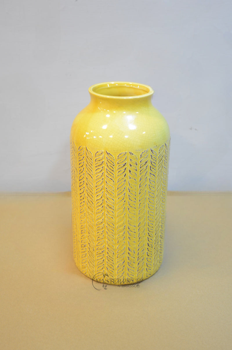 IT' Ceramic Vase yellow (Decor)(Vase)