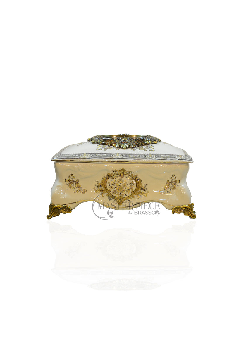 BRC` Rayzin Decor (FC56) Tissue Box  Golden (DECOR)