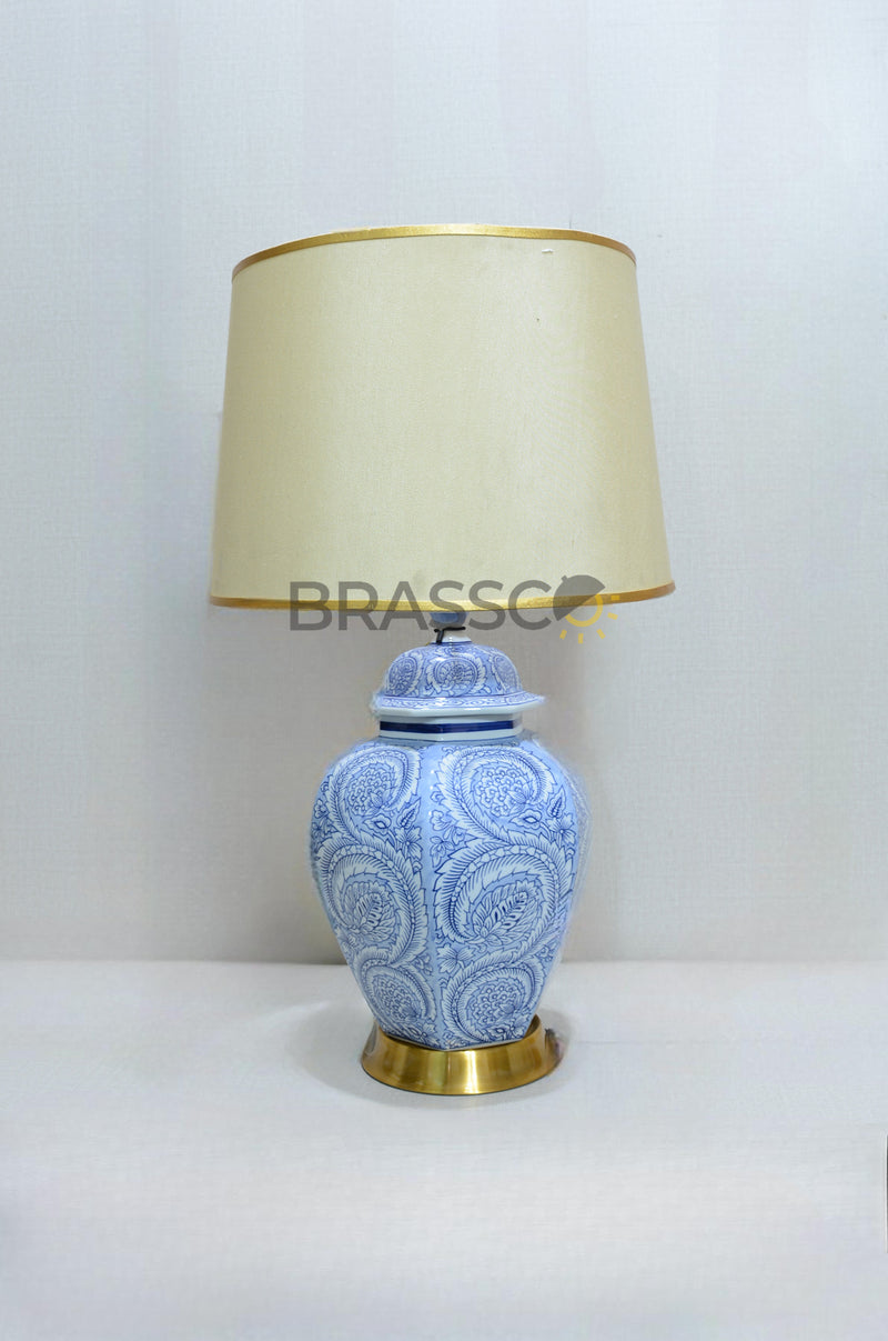 BRC` BLUE POTTERY CANDY 14 (Table Lamp)(Pair)