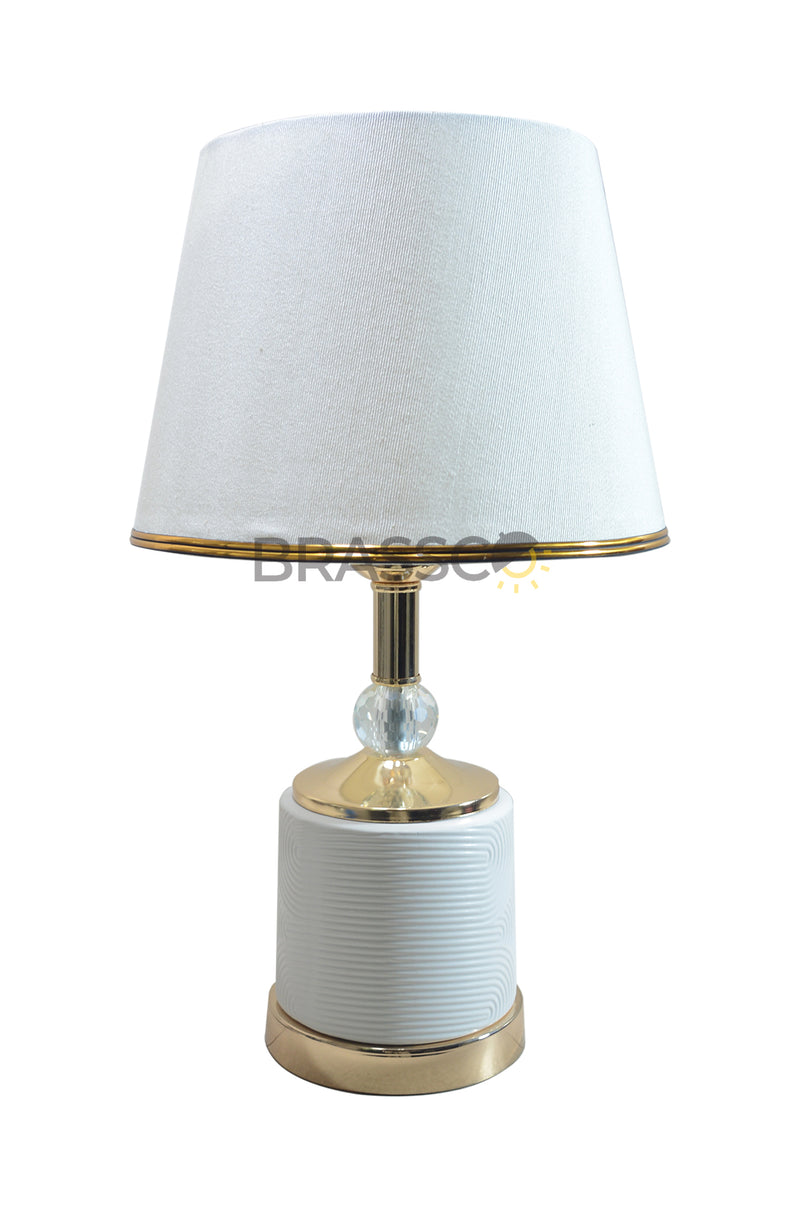 BRC' ceramic white FG (Table Lamp)(Pair)