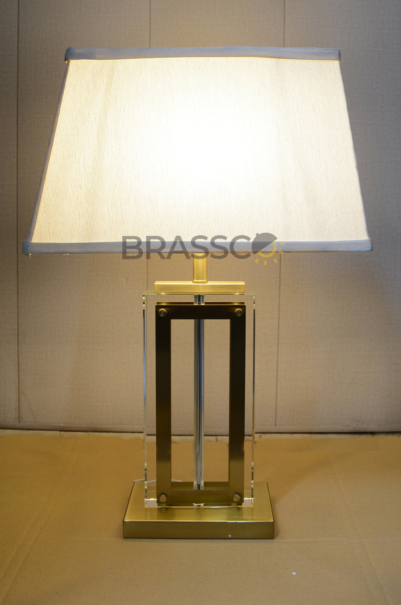 RF` Modern Crystal Slate (Pair)(Table Lamp)