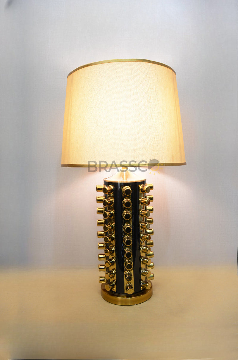 BR` Black & Gold Candy lamp (Pair)(Table Lamp)