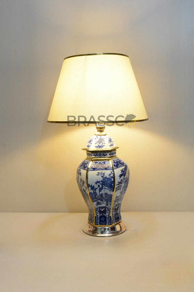 BRC' blue golden lines FG (Table Lamp)(Pair)