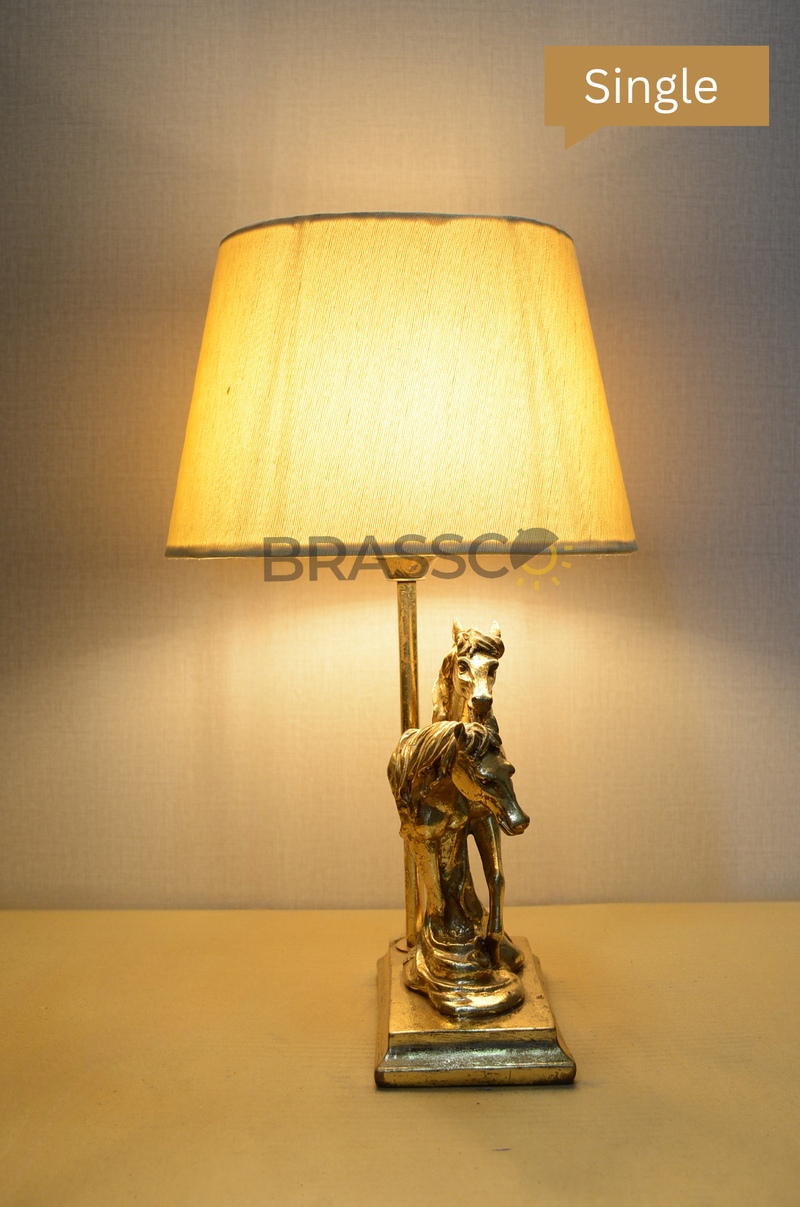 NZ` 2 HORSE LAMP (Table Lamp)