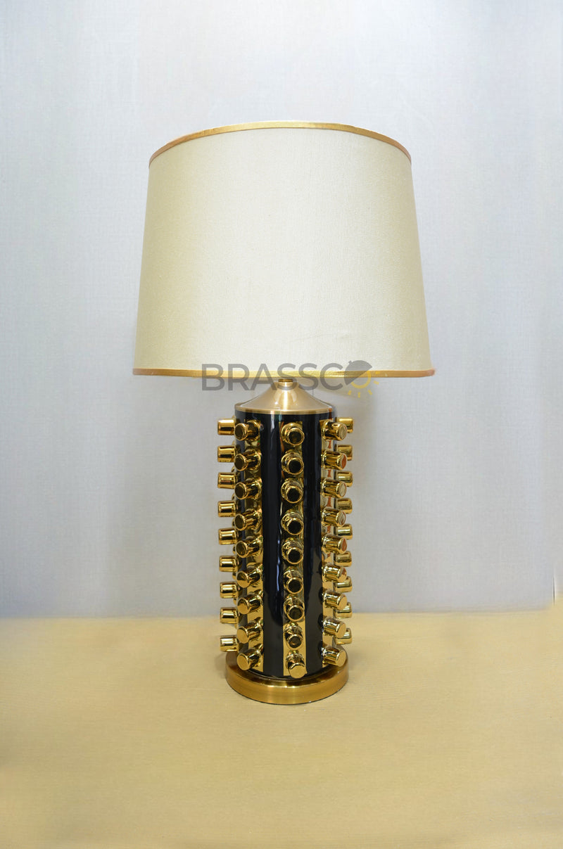 BR` Black & Gold Candy lamp (Pair)(Table Lamp)