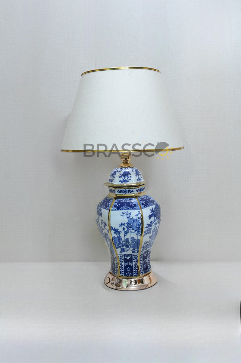 BRC' blue golden lines FG (Table Lamp)(Pair)