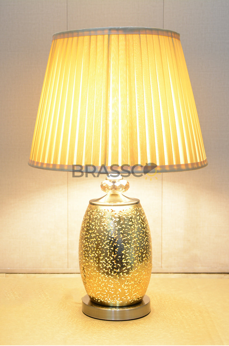 BR` Golden Laser With Crystal (PAIR)(TABLE LAMP)