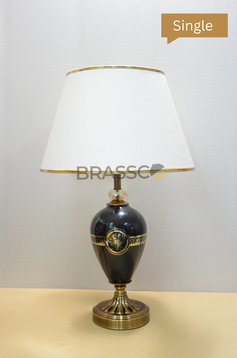 BR` VERSACE GLASS BLACK (Table Lamp)(Single)