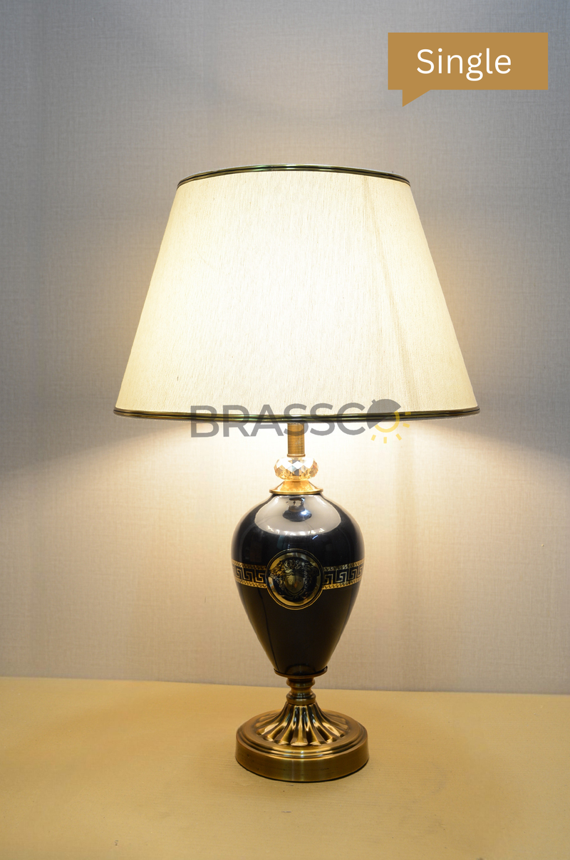 BR` VERSACE GLASS BLACK (Table Lamp)(Single)