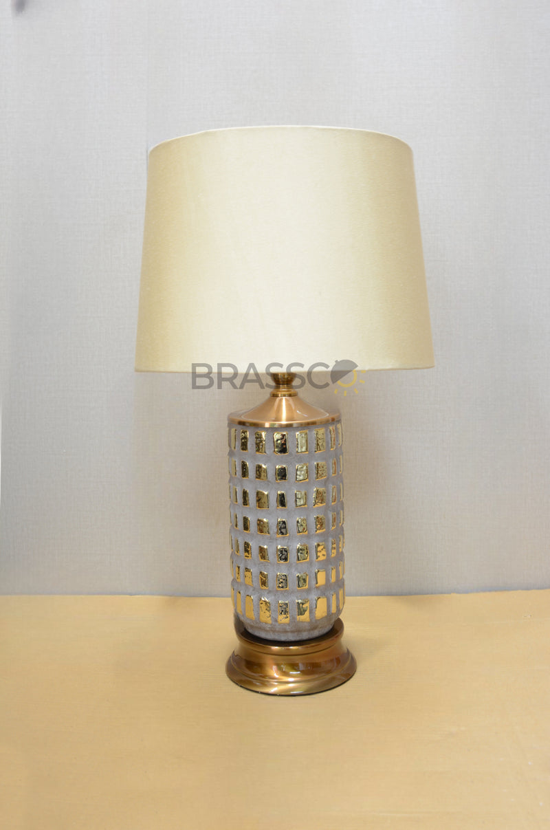 BR` Golden & gray candy lamp GB (Pair)(Table Lamp)