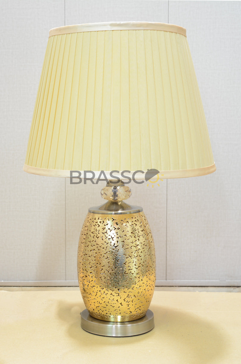 BR` Golden Laser With Crystal (PAIR)(TABLE LAMP)