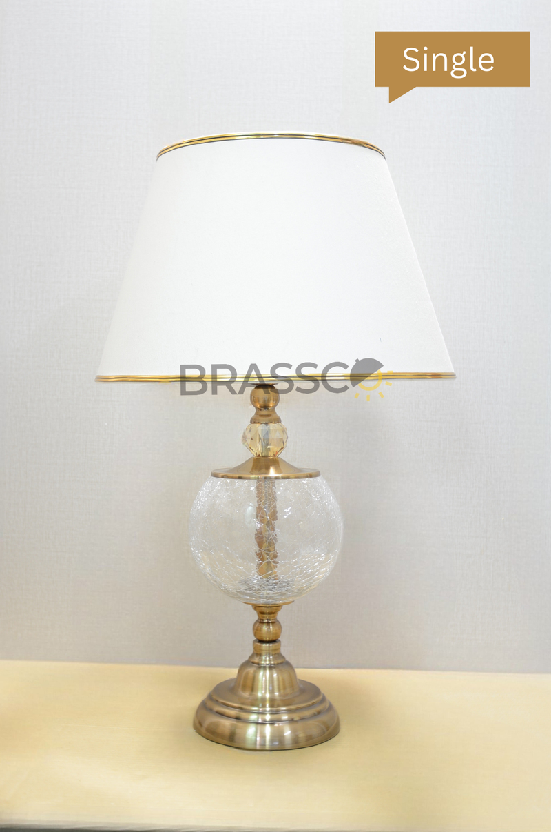 BR` CREAKER GLASS GOLA LARGE (Table Lamp)(Single)