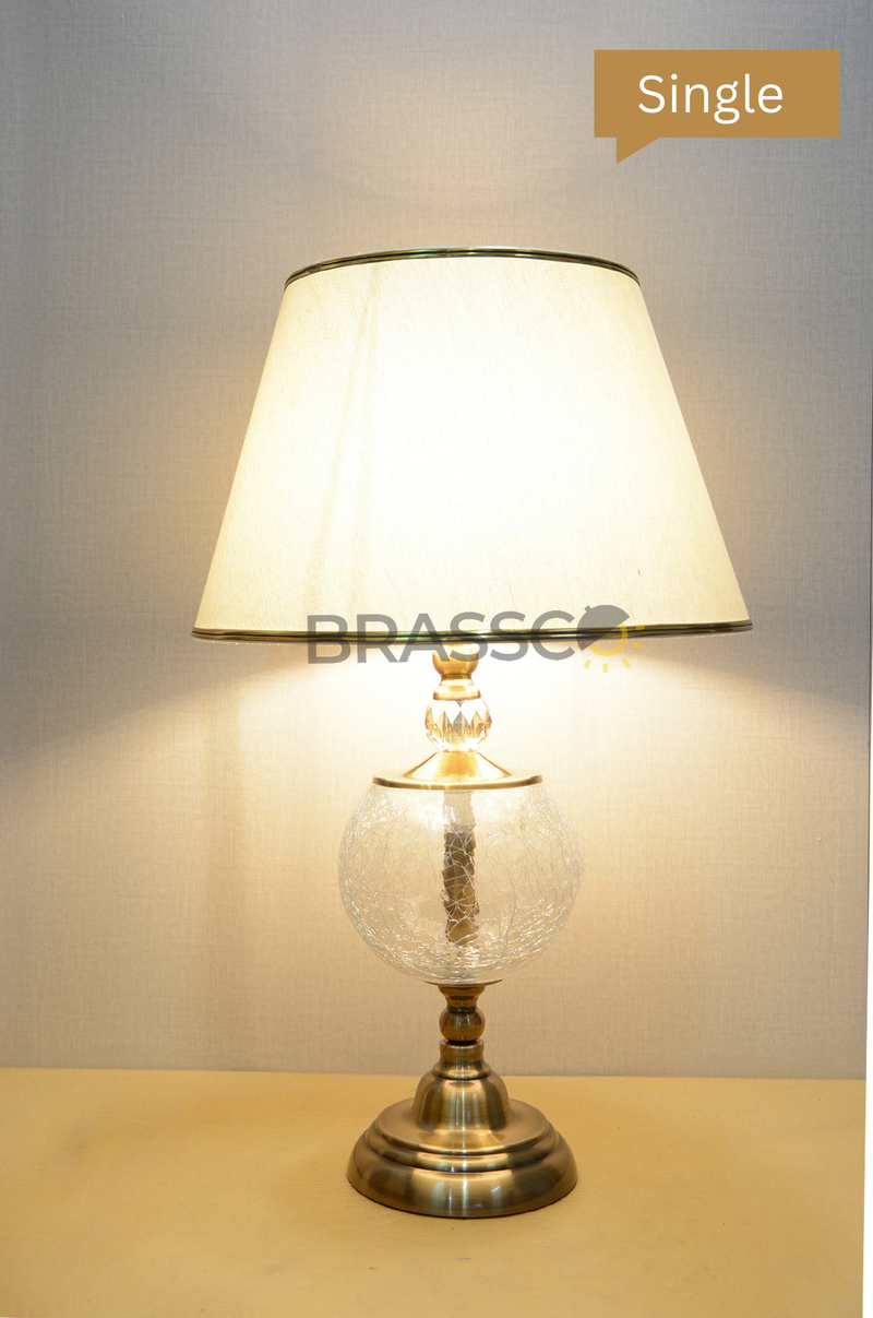 BR` CREAKER GLASS GOLA LARGE (Table Lamp)(Single)