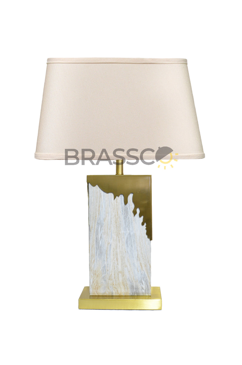 AT` MODERN LAMP 06 MARBLE SLAB WHITE(Pair) (Table Lamp)