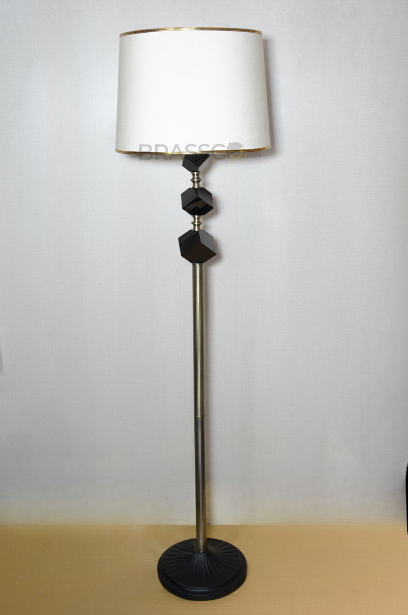 BR` 3 black crystal floor lamp AB (Single)(Floor Lamp)