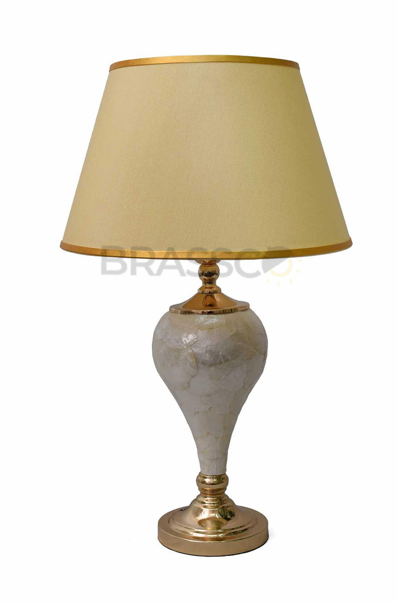 MOTHER OF PEARL SURAHI  (Pair)(TABLE LAMP)