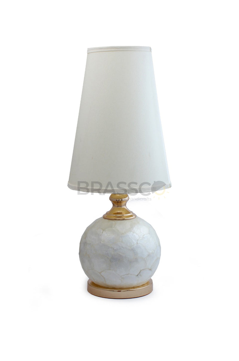 MOTHER OF PERAL SMALL (DOUBLE LIGHT ) ( PAIR )(TABLE LAMP)