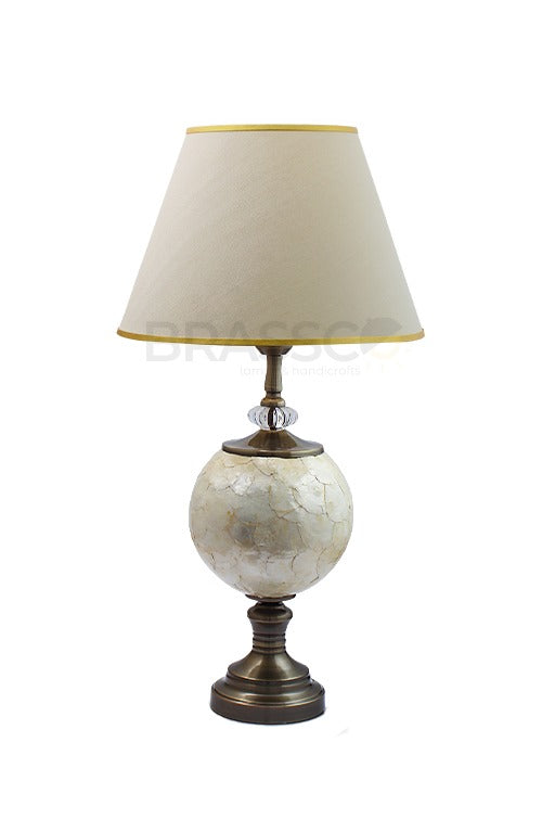 MOTHER OF PEARL GOLA(PAIR)(TABLE LAMP)