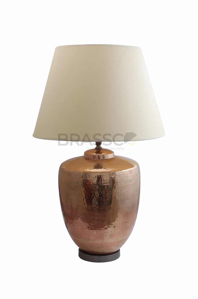 COPPER HAMMERD MAR`TABAN XL (PAIR) (SINE POLISH)(TABLE LAMP)