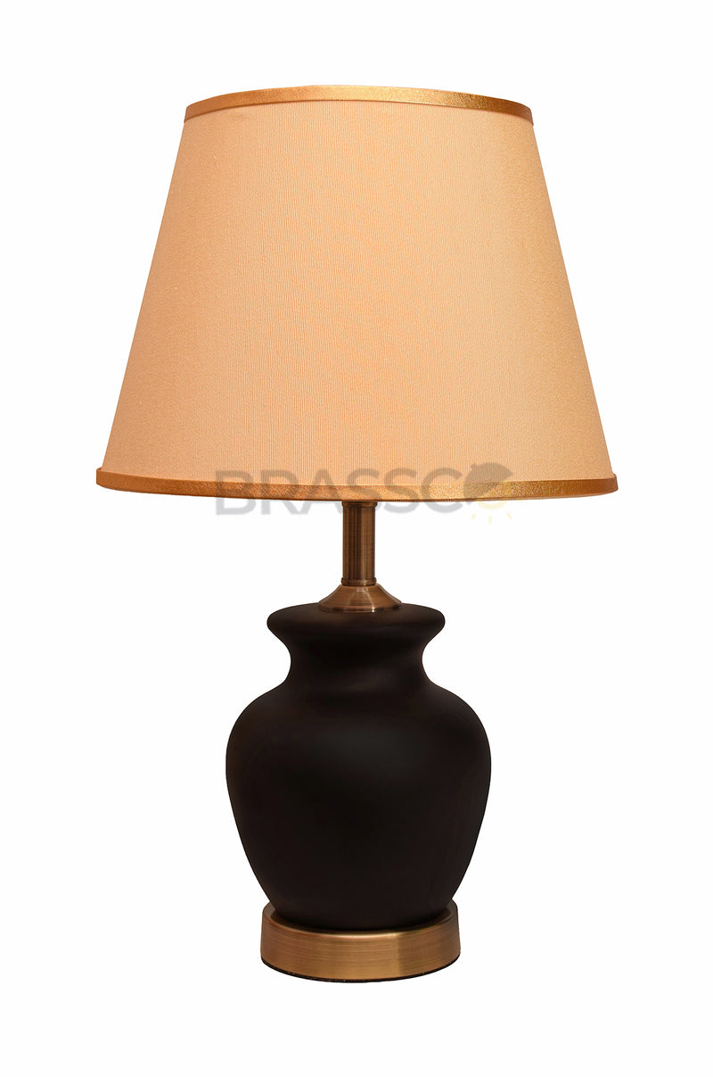 BLACK CAREMIC S(PAIR)TABLE LAMP